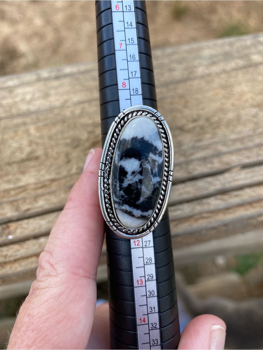 White buffalo ring